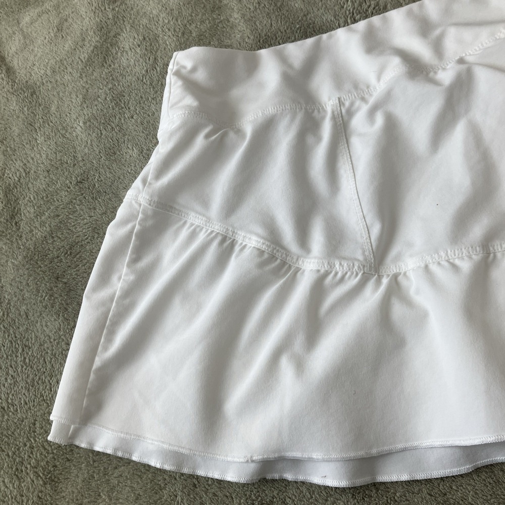 Nike Dri-Fit Advantage Skort Skirt White Women's Large Golf Tennis Pickleball - Picture 7 of 10